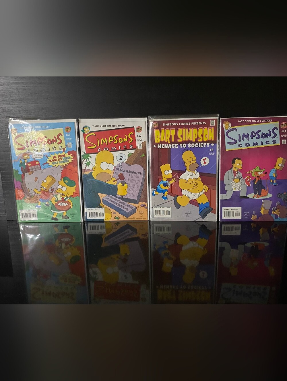 Simpsons Comic Lot Of 4